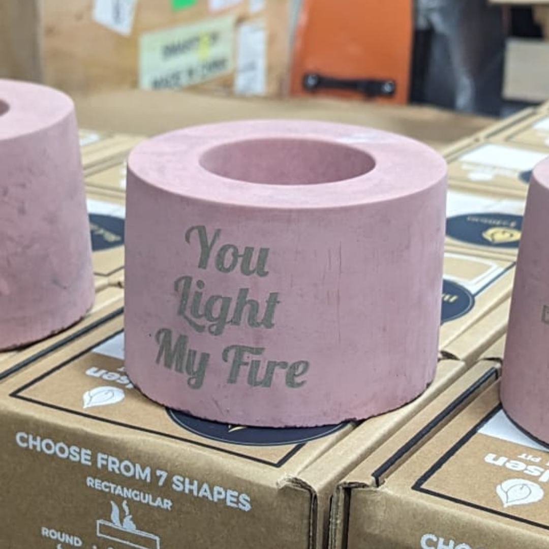 Customizable Round Tabletop Fire Pit